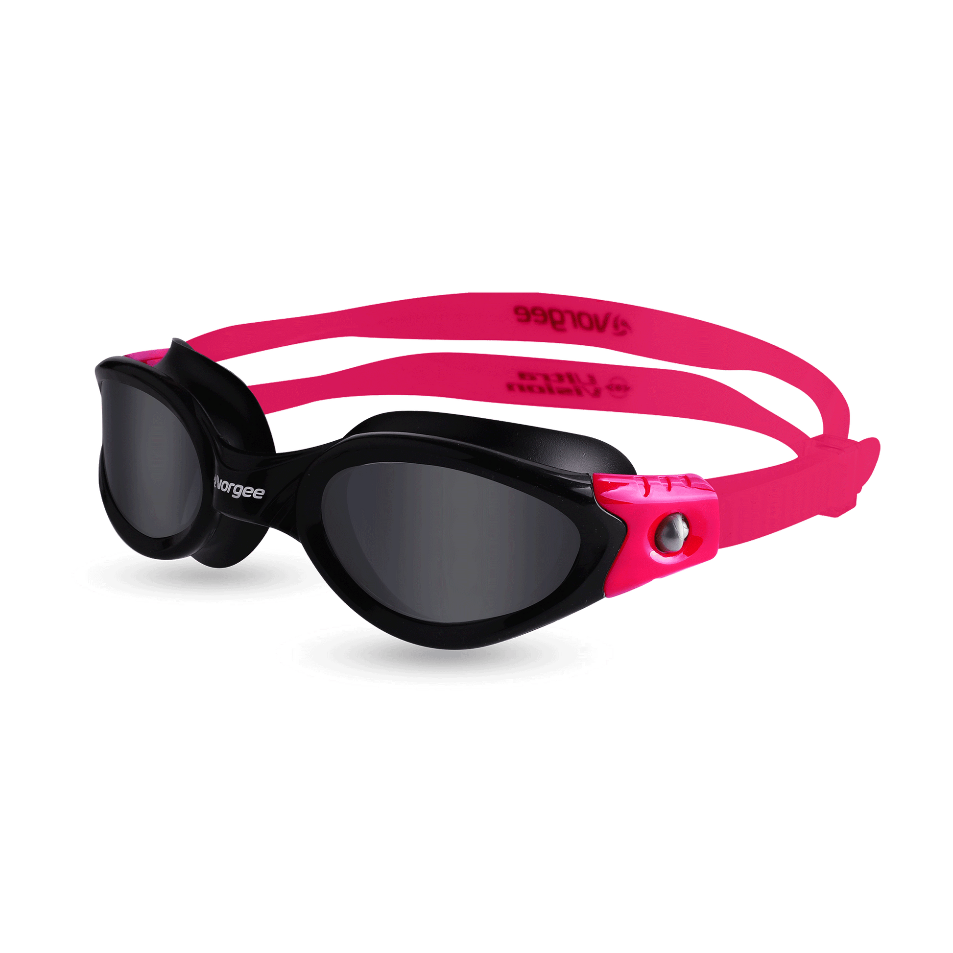 Vortech Clear swimming goggle in Black & Pink for NBCF 