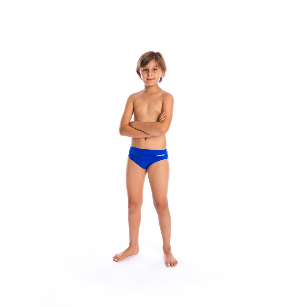 boys swimwear brief with drawcord tie in royal blue