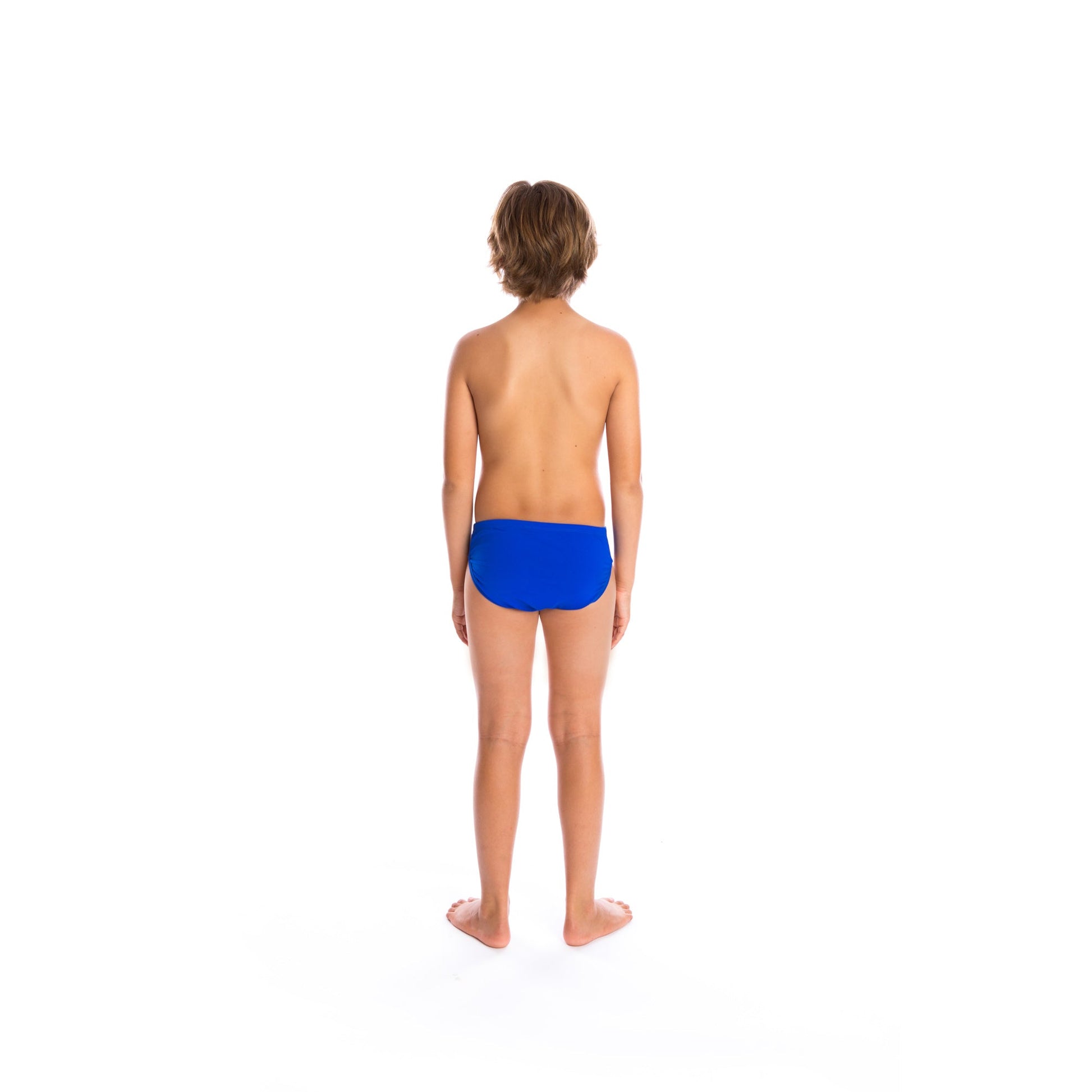 boys swimwear brief with drawcord tie in royal blue