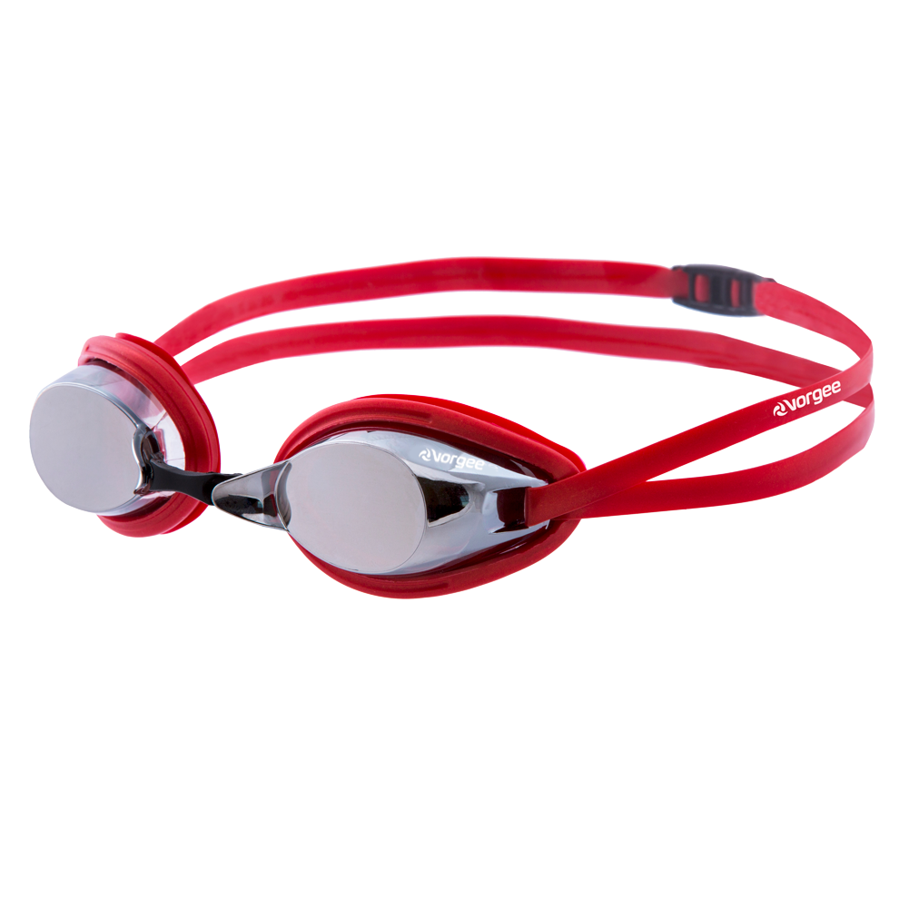 Destroyer Mirror swimming goggle in Red