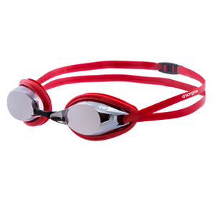 Destroyer Mirror swimming goggle in Red