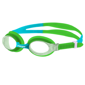 Dolphin Clear junior swimming goggle in Green & Aqua 