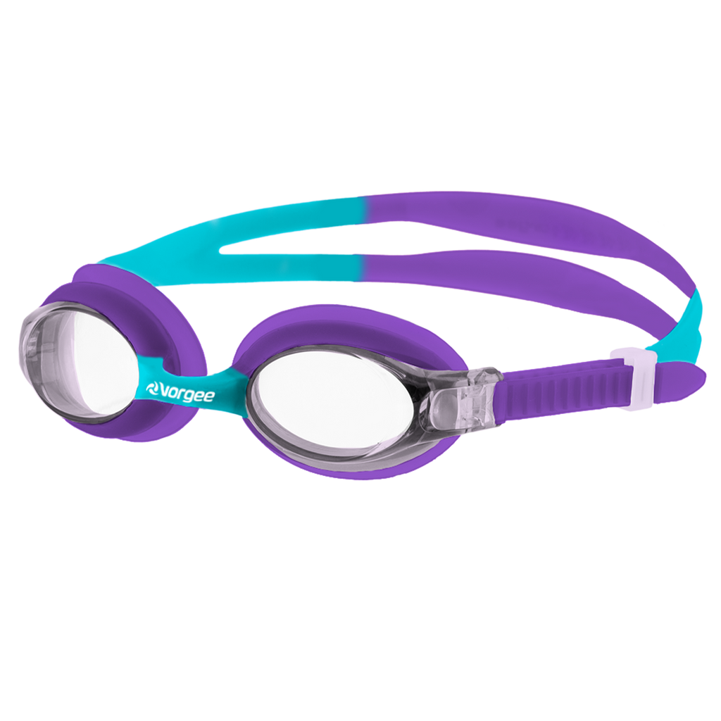 Dolphin Tint junior swimming goggle in Purple & Aqua 