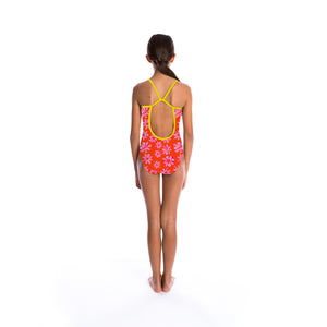 Girls Aquarius Printed One Piece Racer Back - Piper