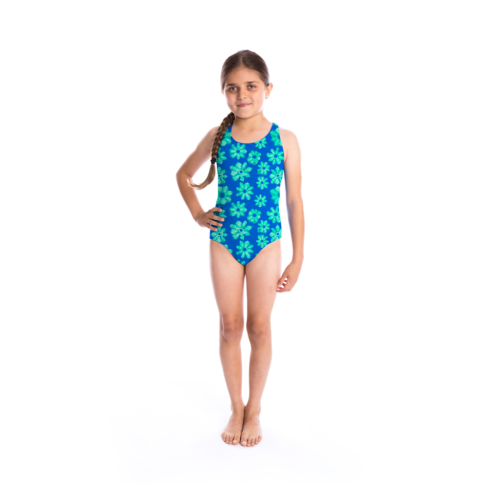 Girls Freestyler Printed One Piece Action Back - Coco