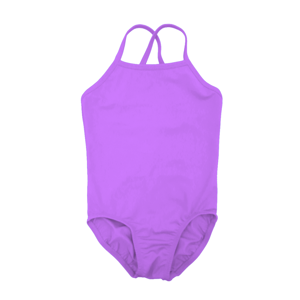 Girls Junior Wanda One Piece Cross Back - Lilac