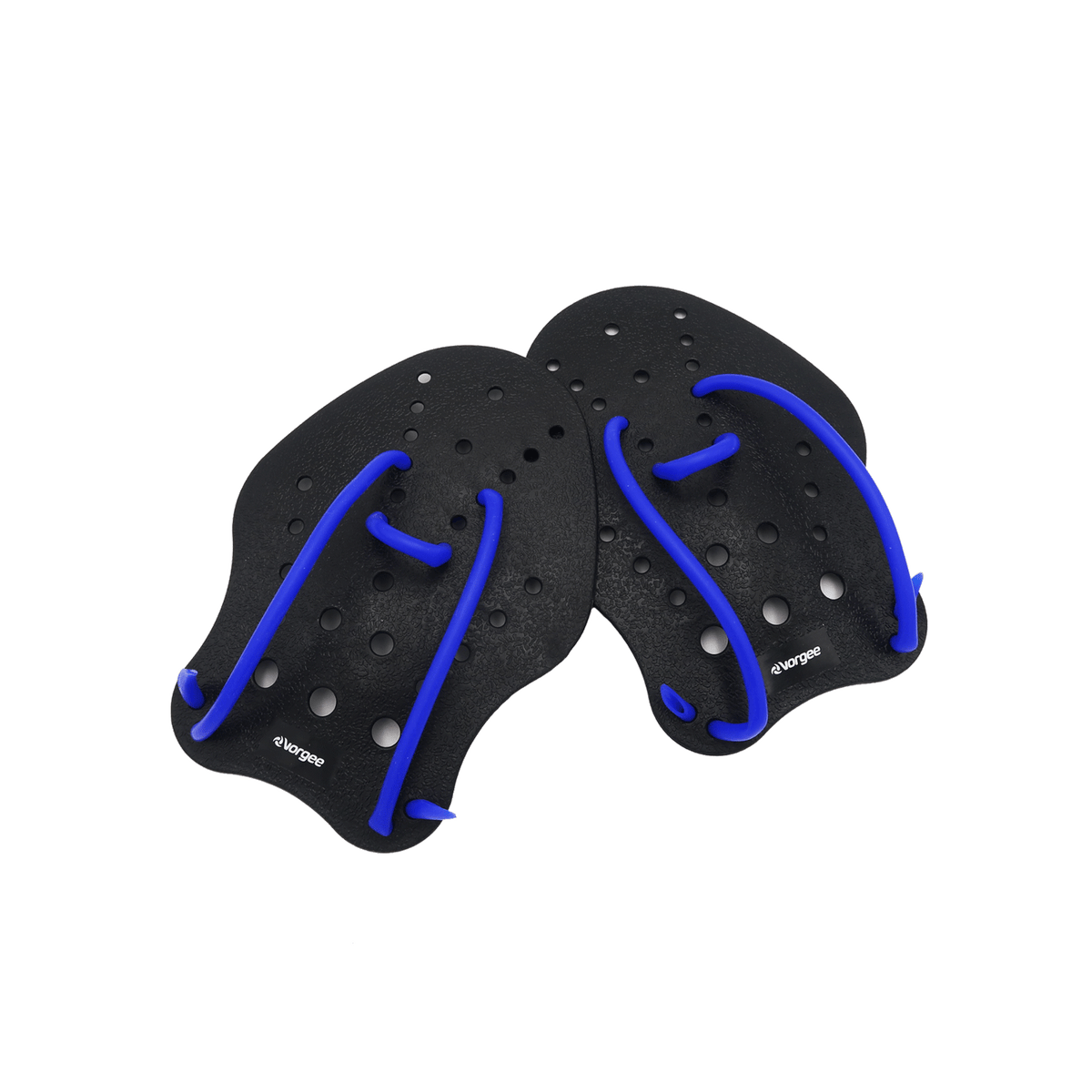 Small black Hand Paddle with adjustable royal blue strap 