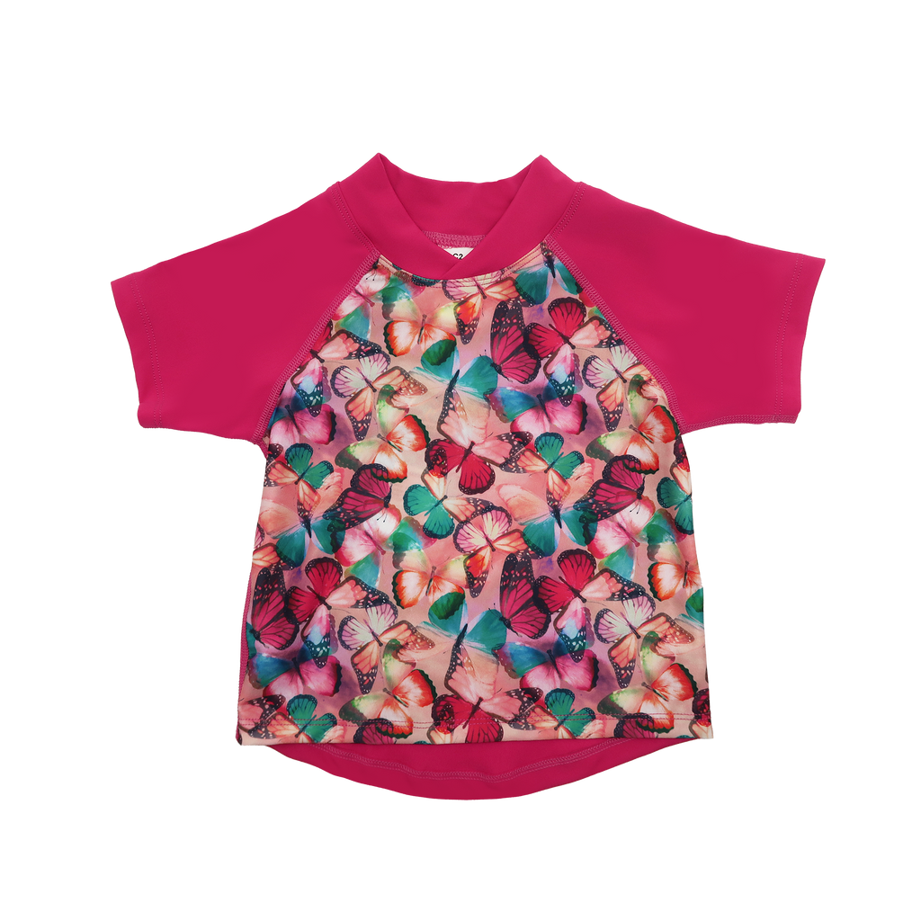 Girls Junior Short Sleeve Rash Shirts - Remi