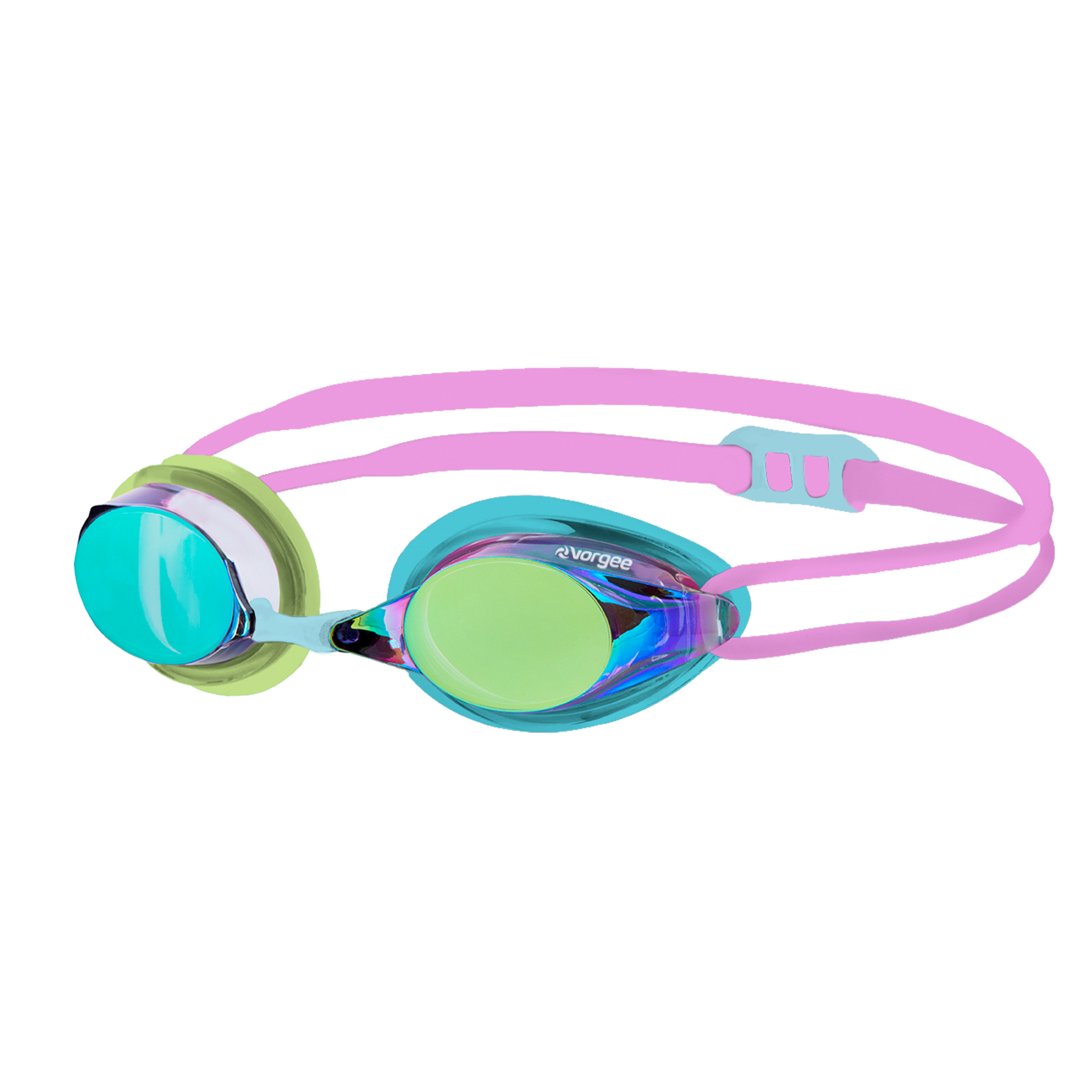 Missile Mix swimming goggle in Lt Green, Teal, Lt Blue & Lilac