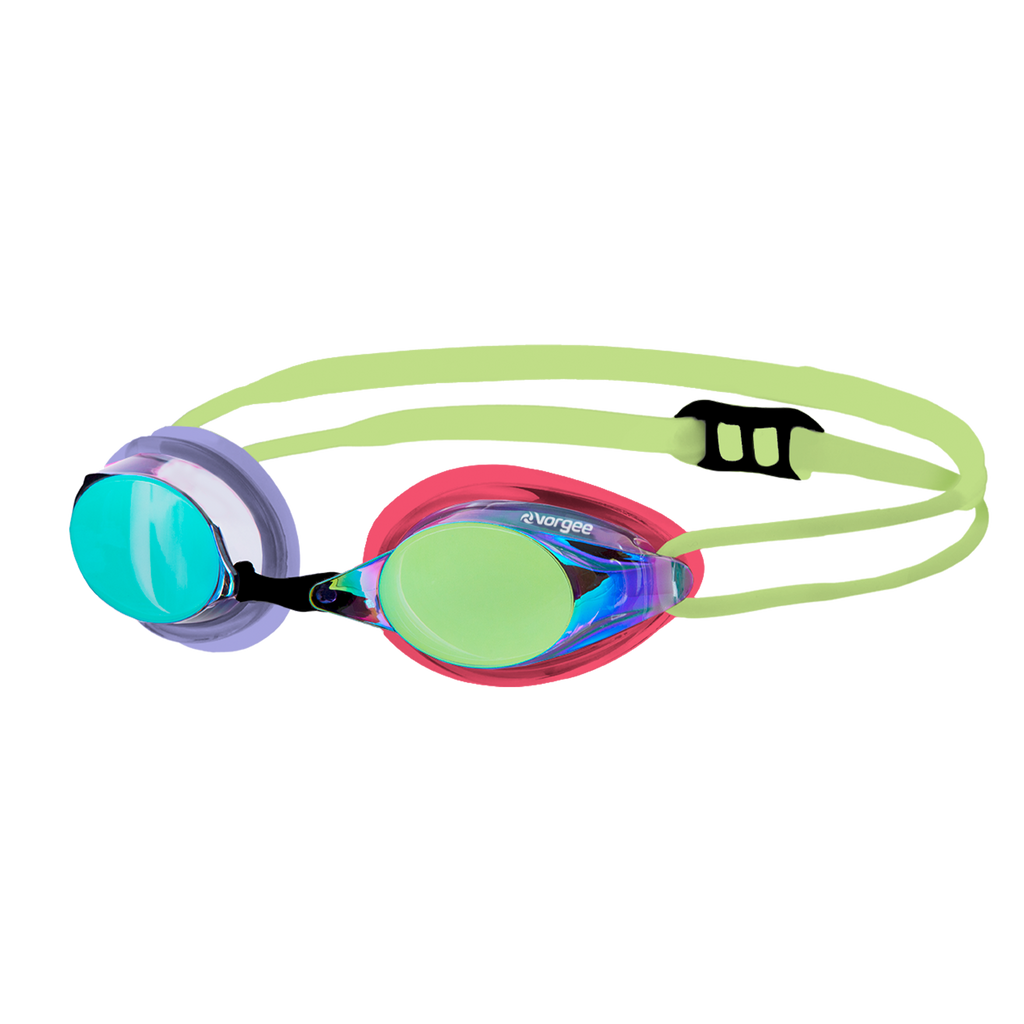 Missile Mix swimming goggle in Lavender, Coral, Black & Green 