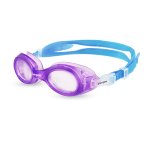 Voyager Junior Clear junior swimming goggle in Purple & Light Blue