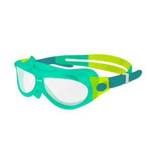 Starfish Mask Kids Alive Clear junior swimming goggle in Green, Pear Green & Forest Green 