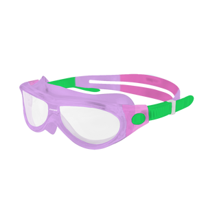 Starfish Mask Kids Alive Clear junior swimming goggle in Purple, Pink & Mint Green