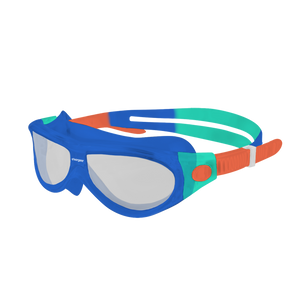 Starfish Mask Kids Alive Tint junior swimming goggle in Blue, Teal & Orange