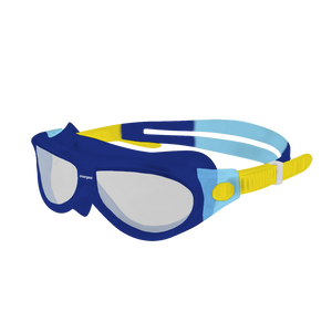 Starfish Mask Kids Alive Tint junior swimming goggle in Navy, Light Blue & Yellow 