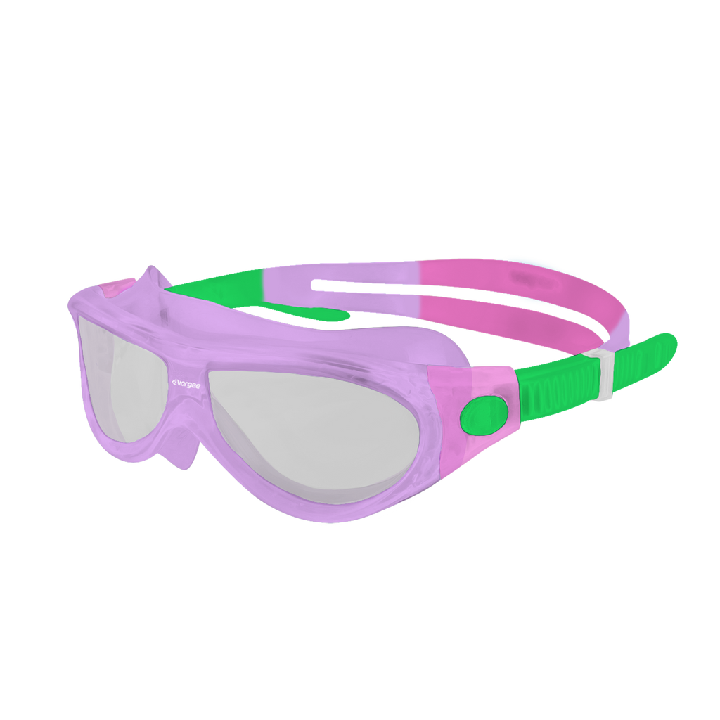 Starfish Mask Kids Alive Tint junior swimming goggle in Purple, Pink & Mint Green