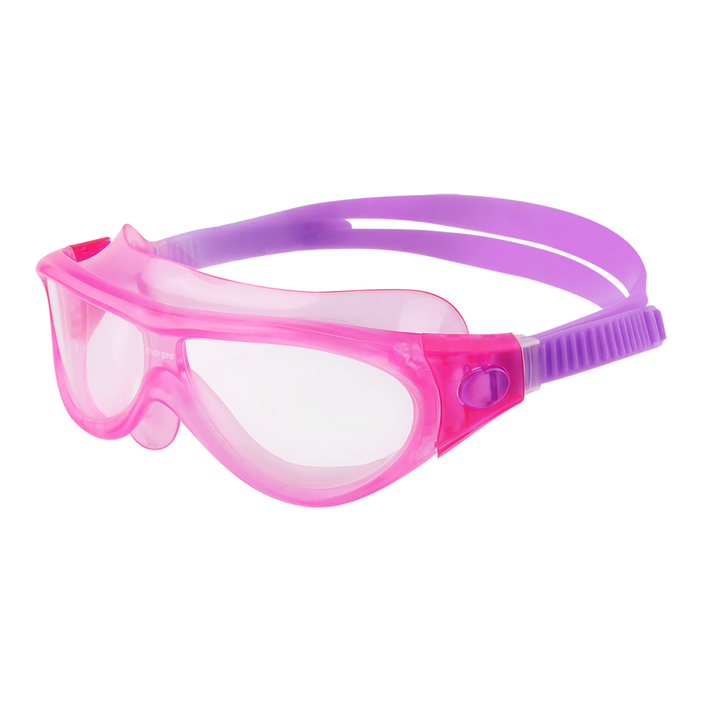 Starfish Mask Kids Alive Clear junior swimming goggle in Pink & Purple 