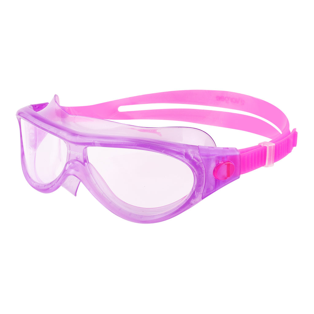 Starfish Mask Kids Alive Clear junior swimming goggle in Purple & Pink 