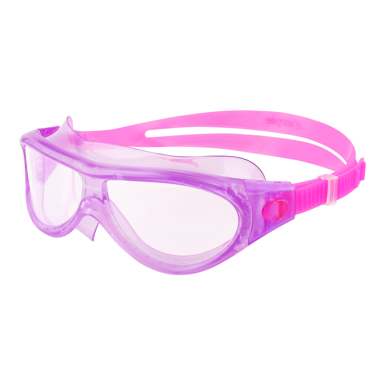 Starfish Mask Kids Alive Clear junior swimming goggle in Purple & Pink 