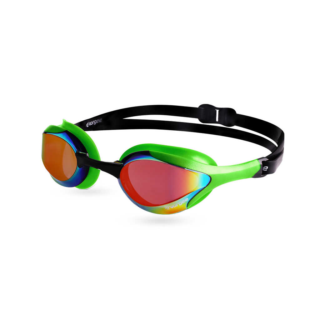 Stealth MkII swimming goggle in Fluro Green 