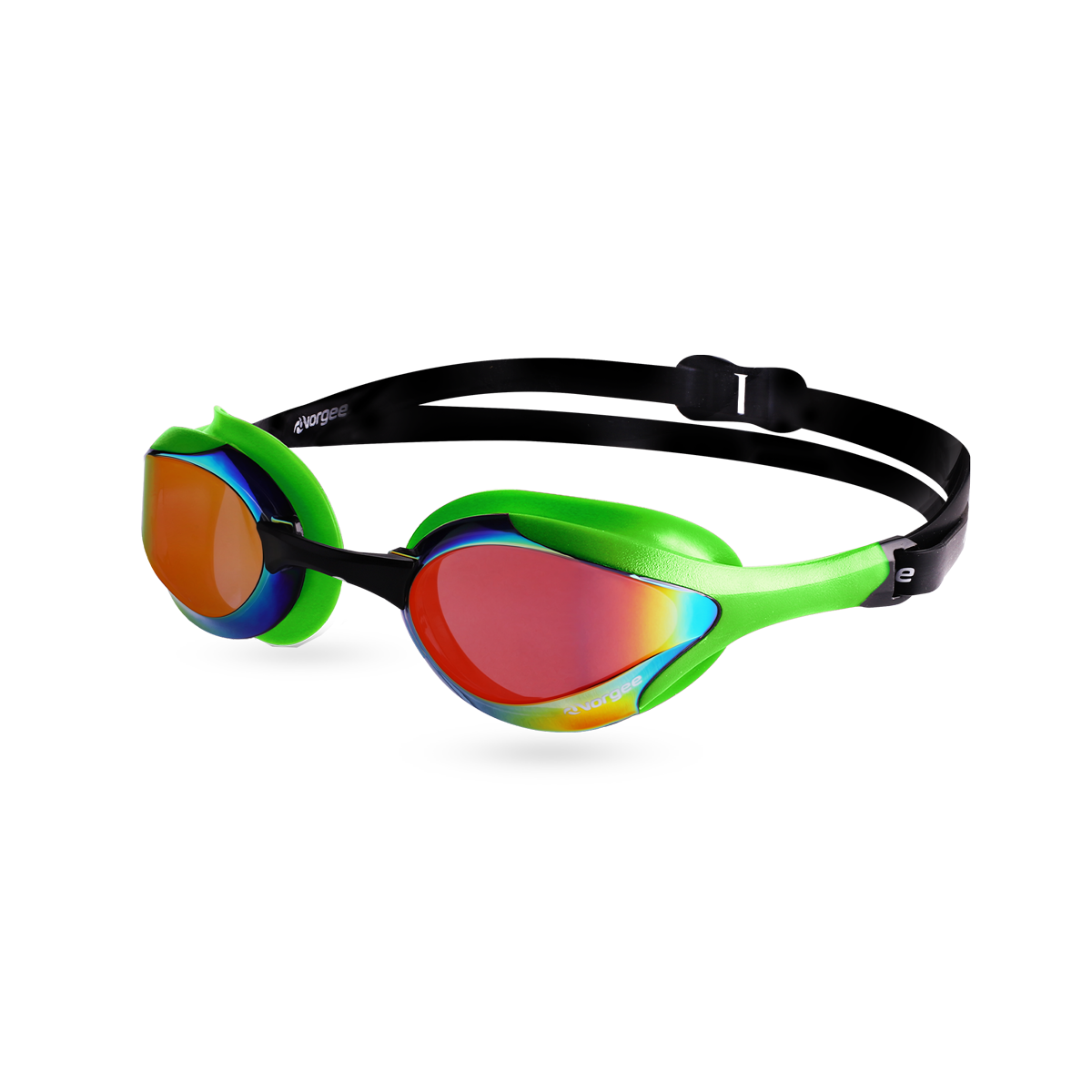 Stealth MkII swimming goggle in Fluro Green 