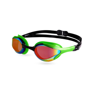 Stealth MkII swimming goggle in Fluro Green 