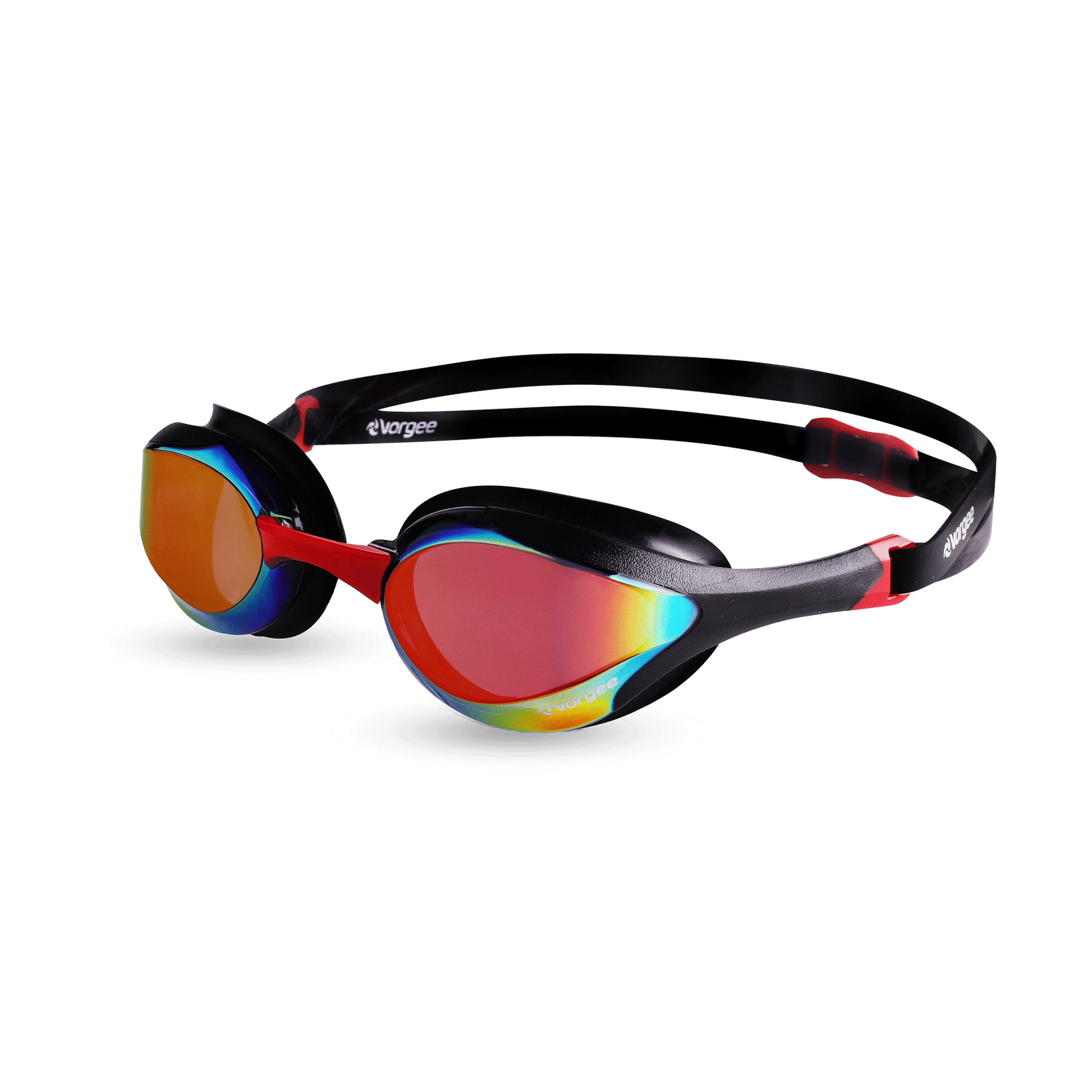 Stealth MkII swimming goggle in Black & Red 