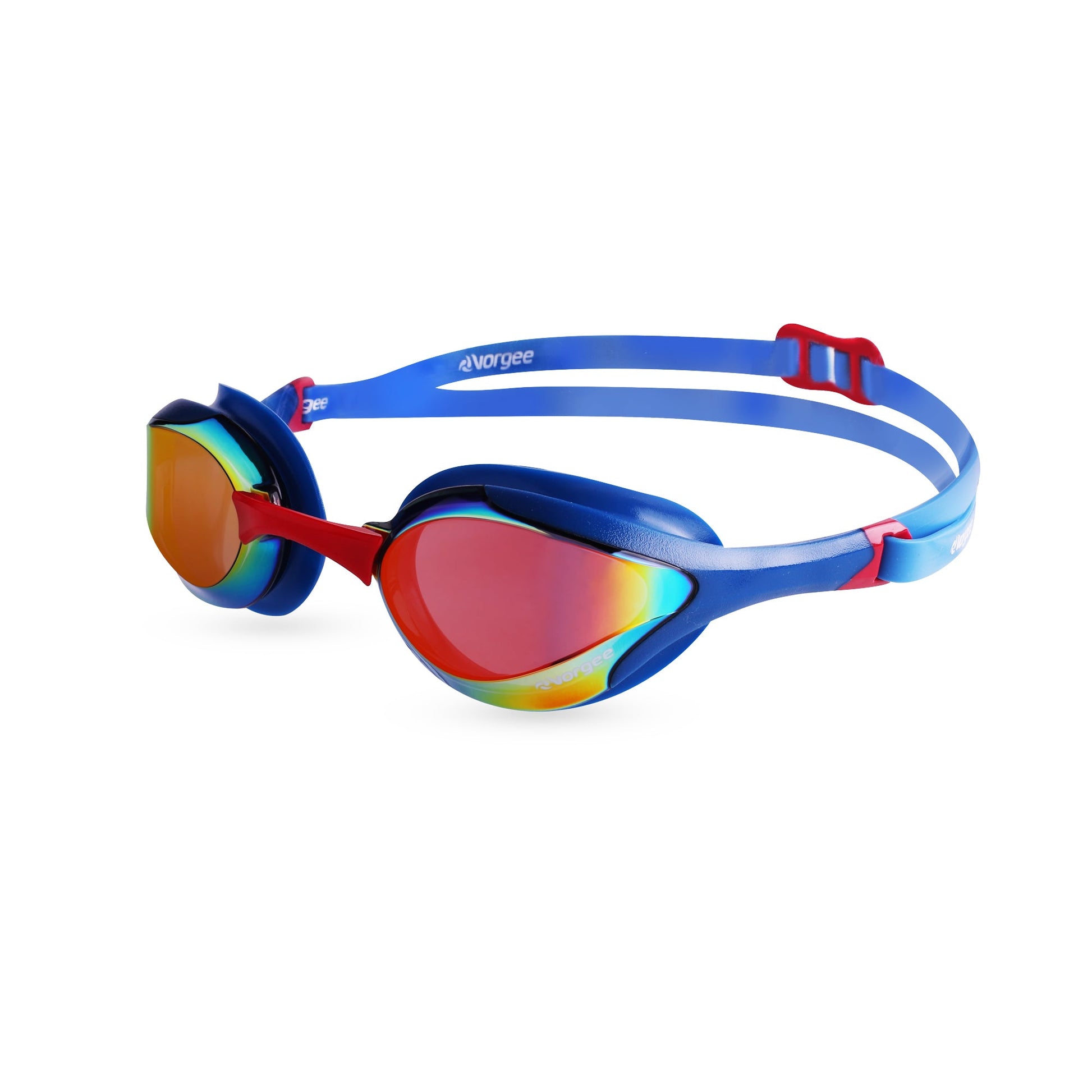 Stealth MkII swimming goggle in Blue & Red 