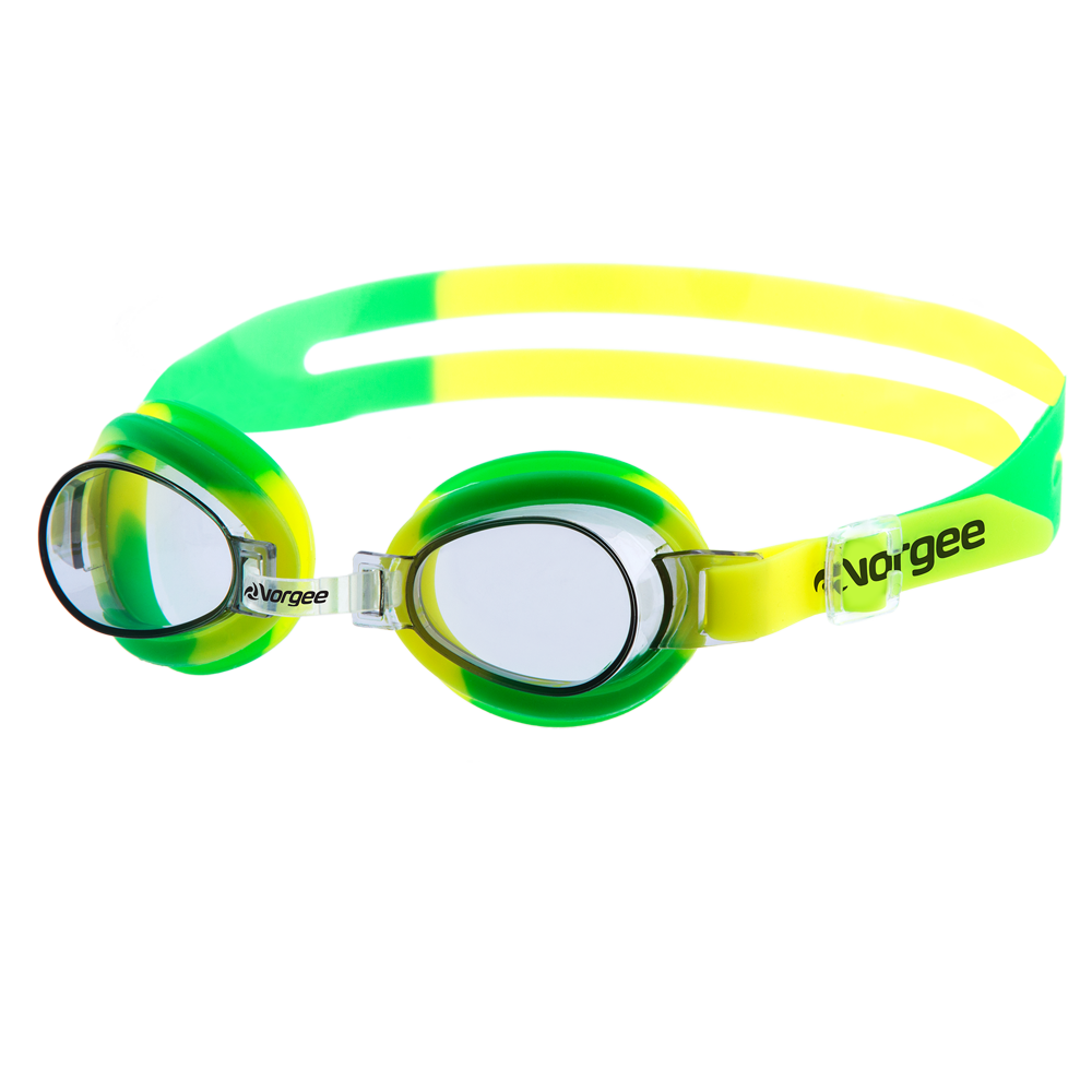 Aqua-Star junior swimming goggle in green & yellow 