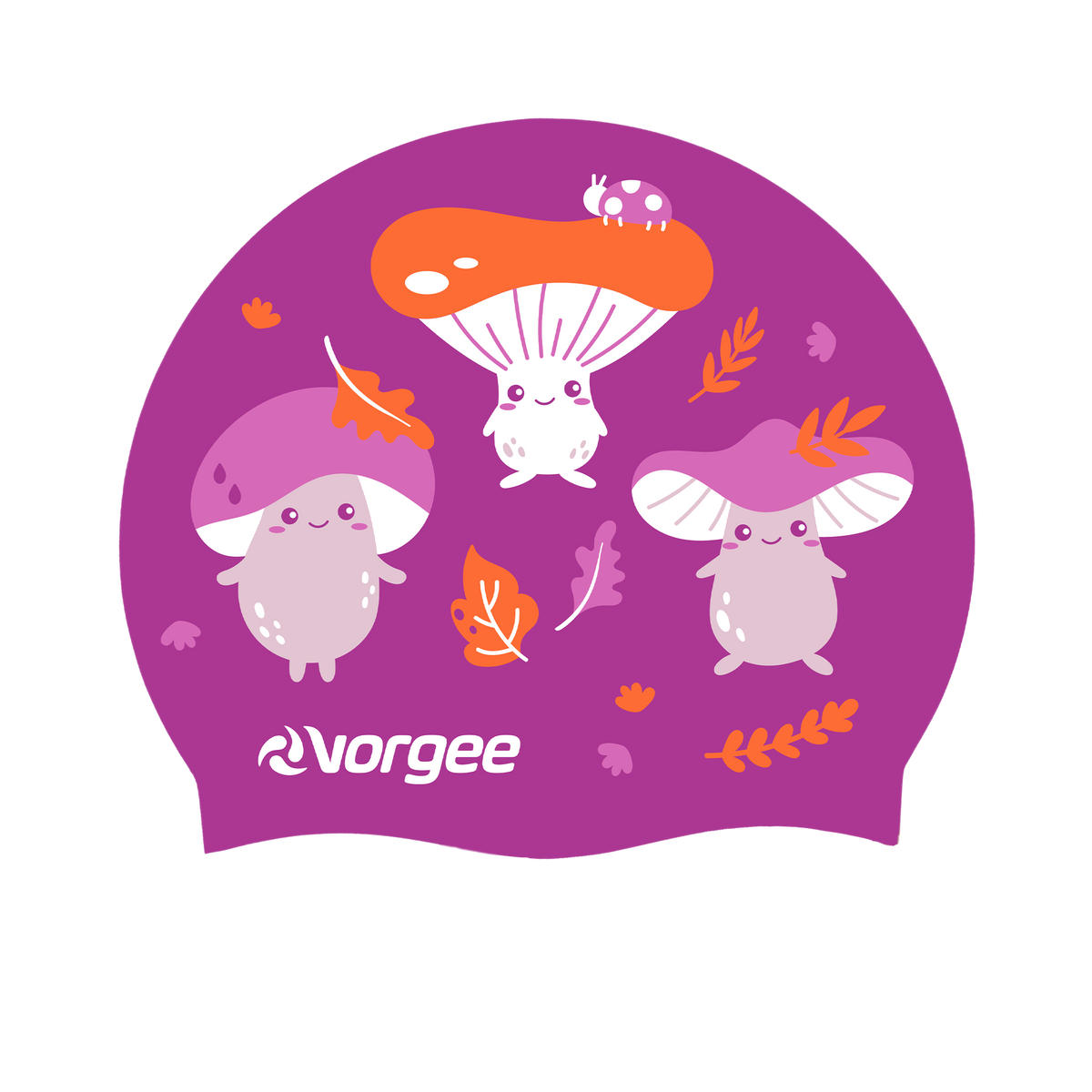 Character Jnr Silicone Swim Cap | Mushrooms