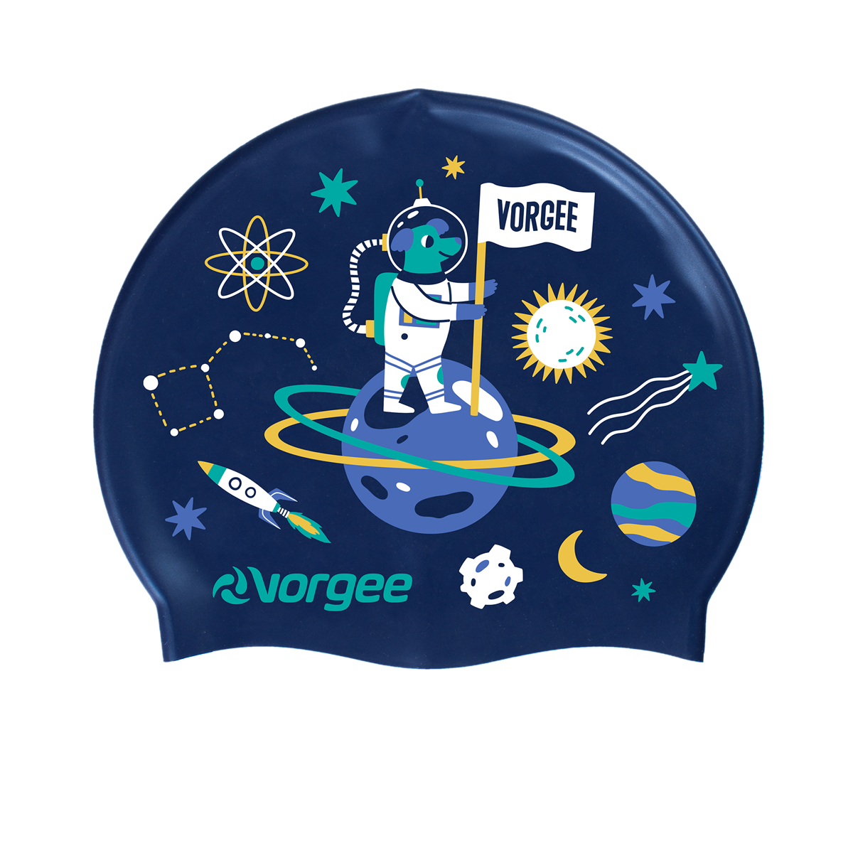 Character Jnr Silicone Swim Cap | Astro Dog