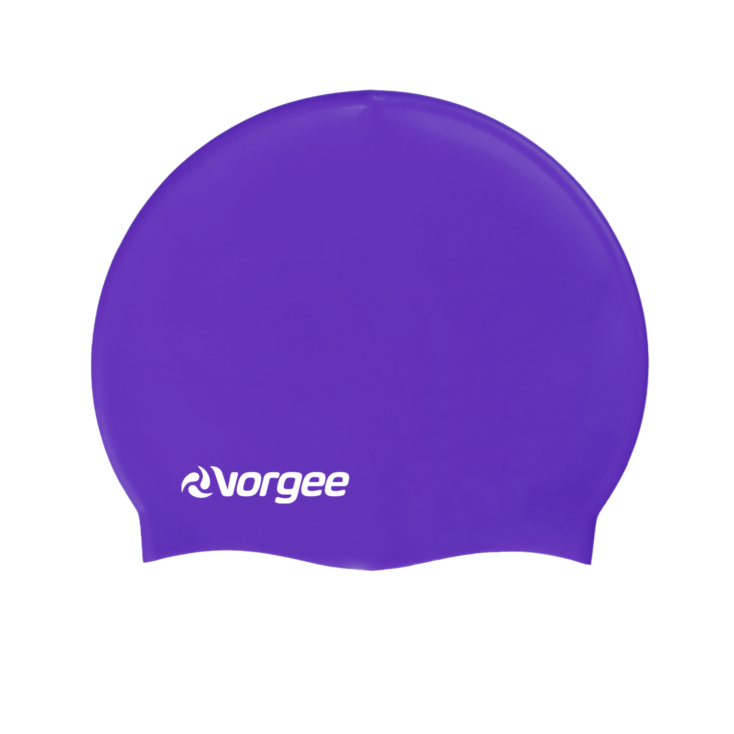 Classic junior silicone swimming cap in Purple 