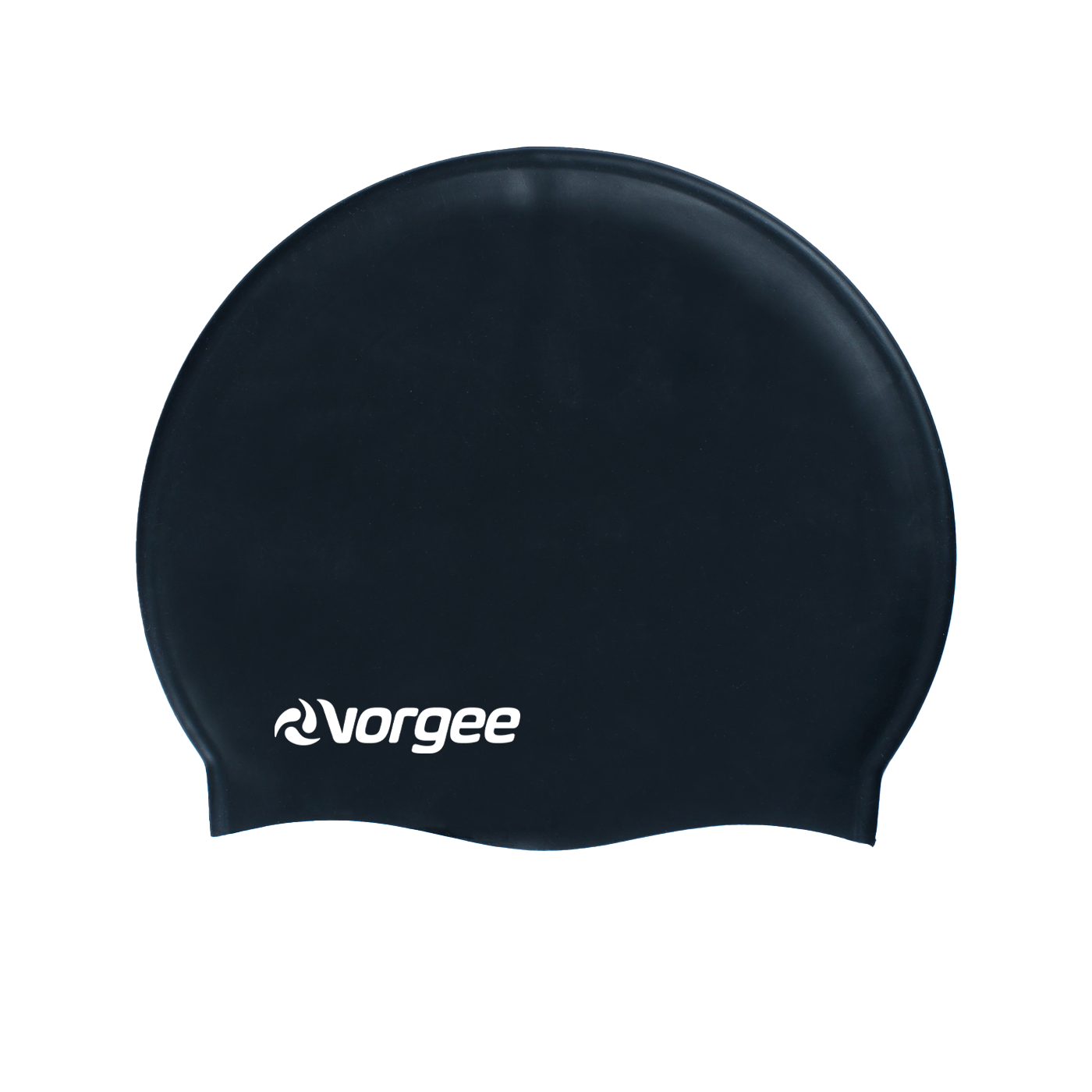 Classic silicone swimming cap in Black