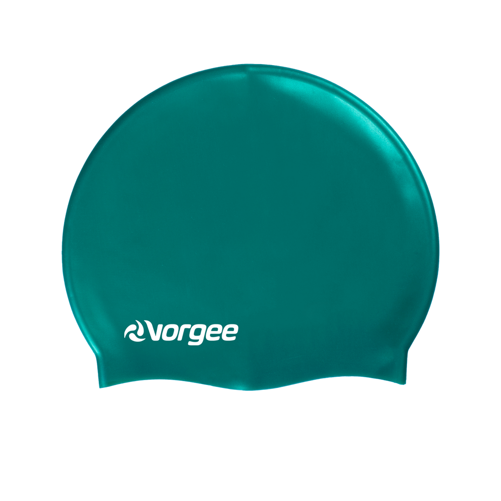 Classic silicone swimming cap in Dark Green 