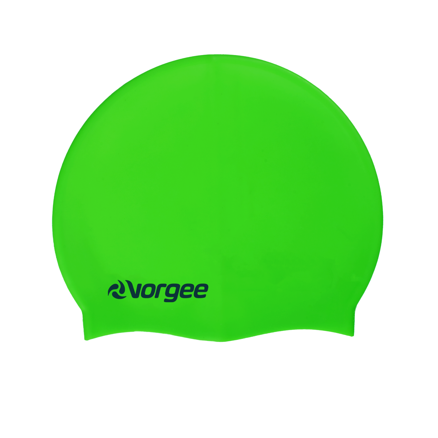 Classic silicone swimming cap in Fluro Green