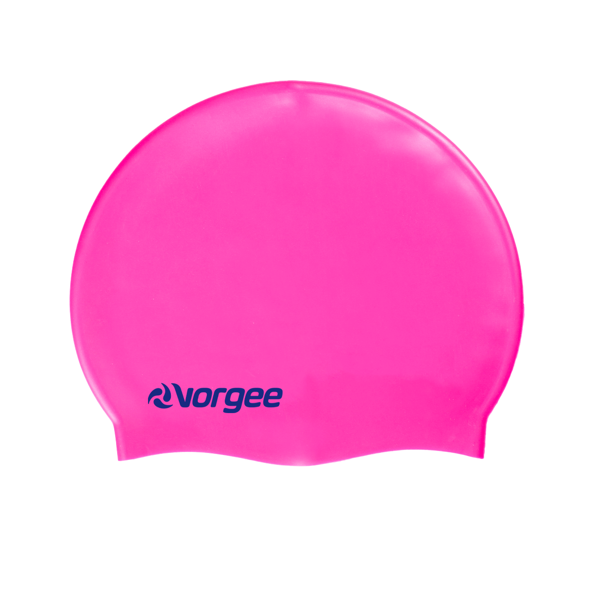 Classic silicone swimming cap in Fluro Pink 