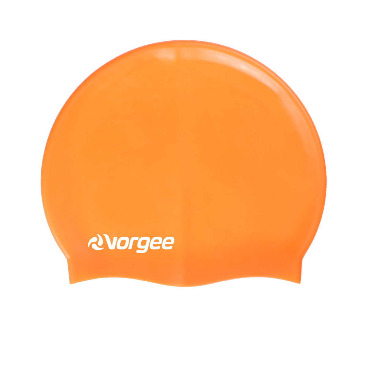 Classic silicone swimming cap in Orange