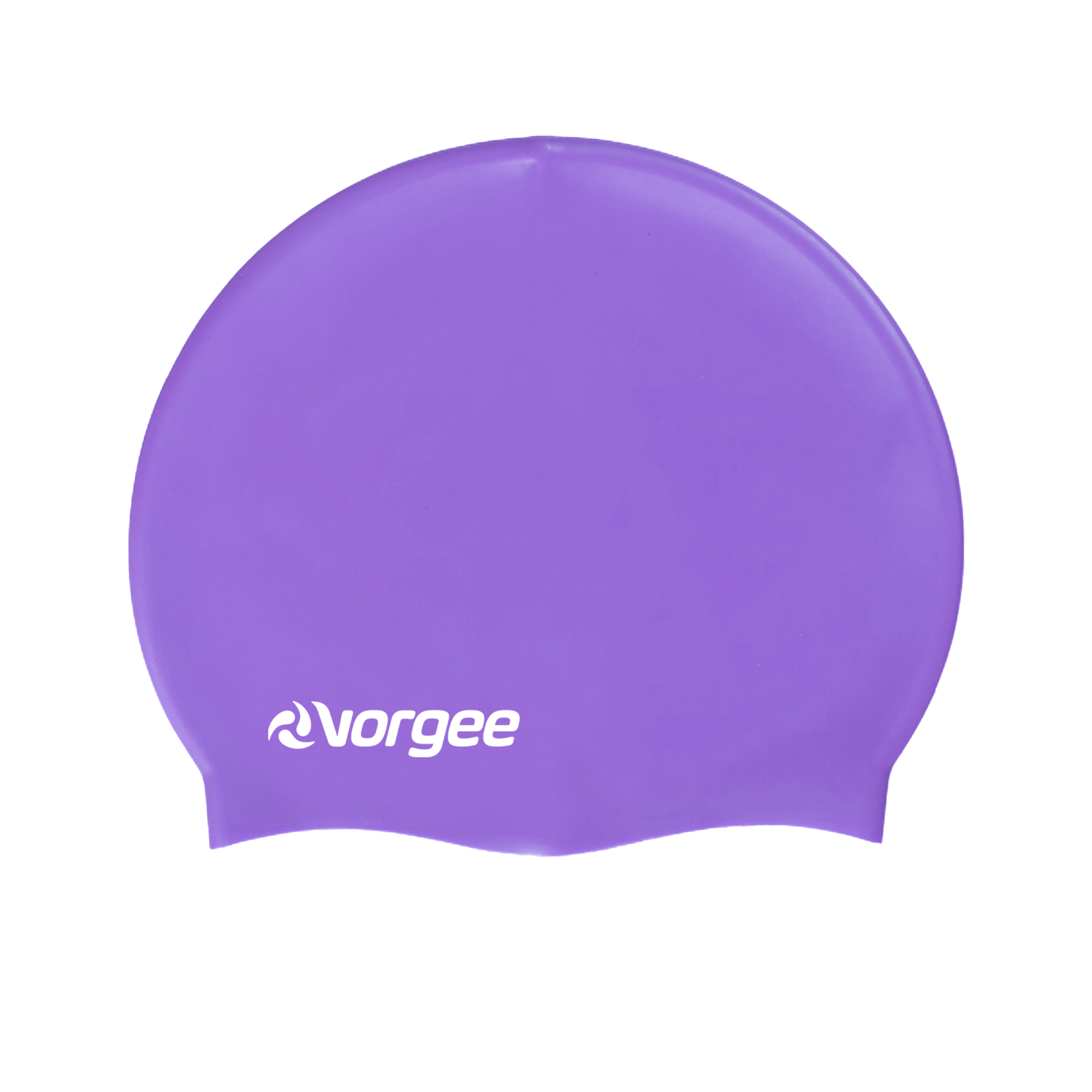 Classic silicone swimming cap in Purple