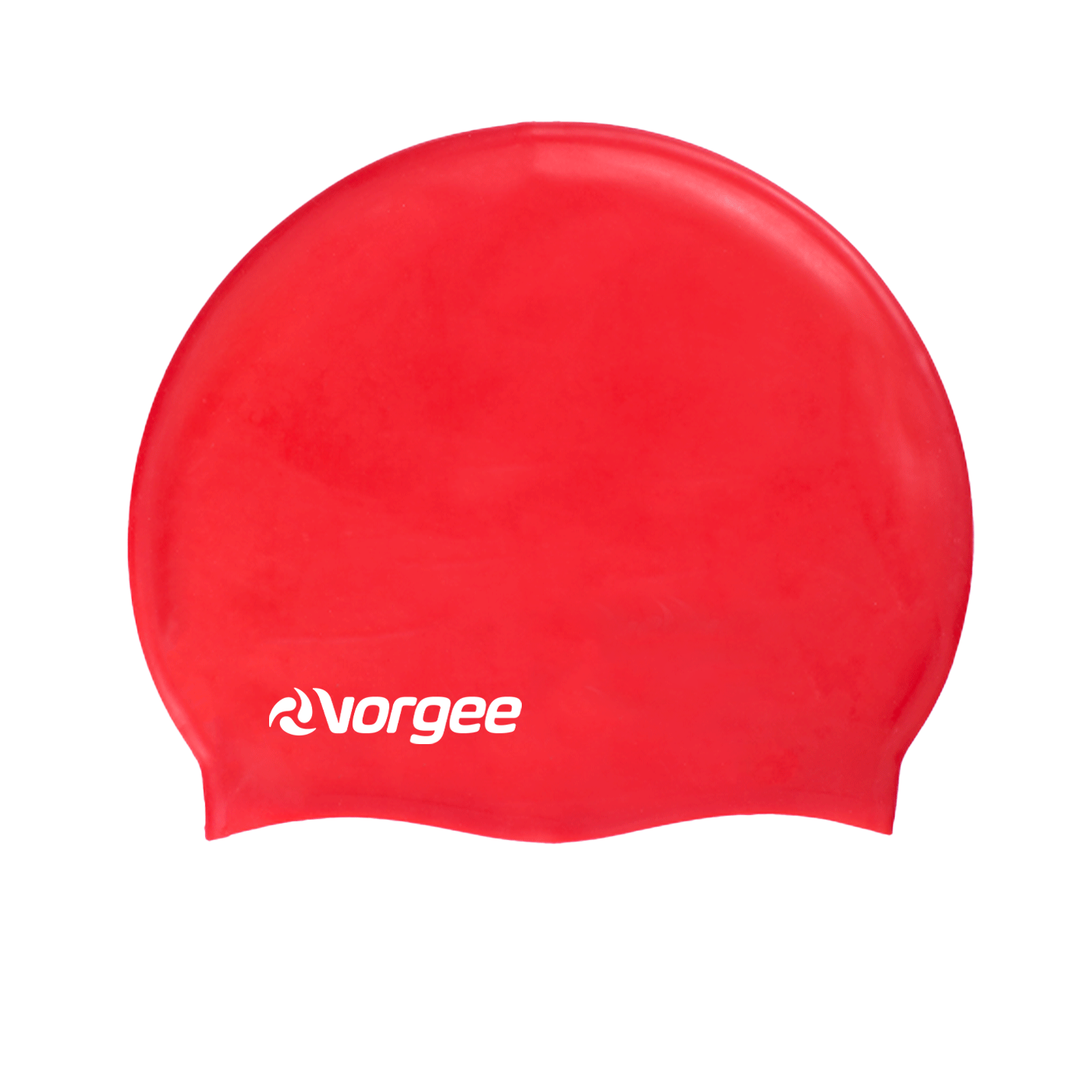 Classic silicone swimming cap in Red