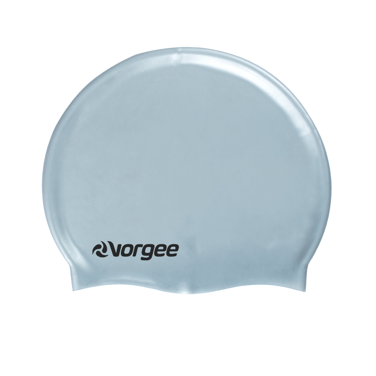 Classic silicone swimming cap in Silver