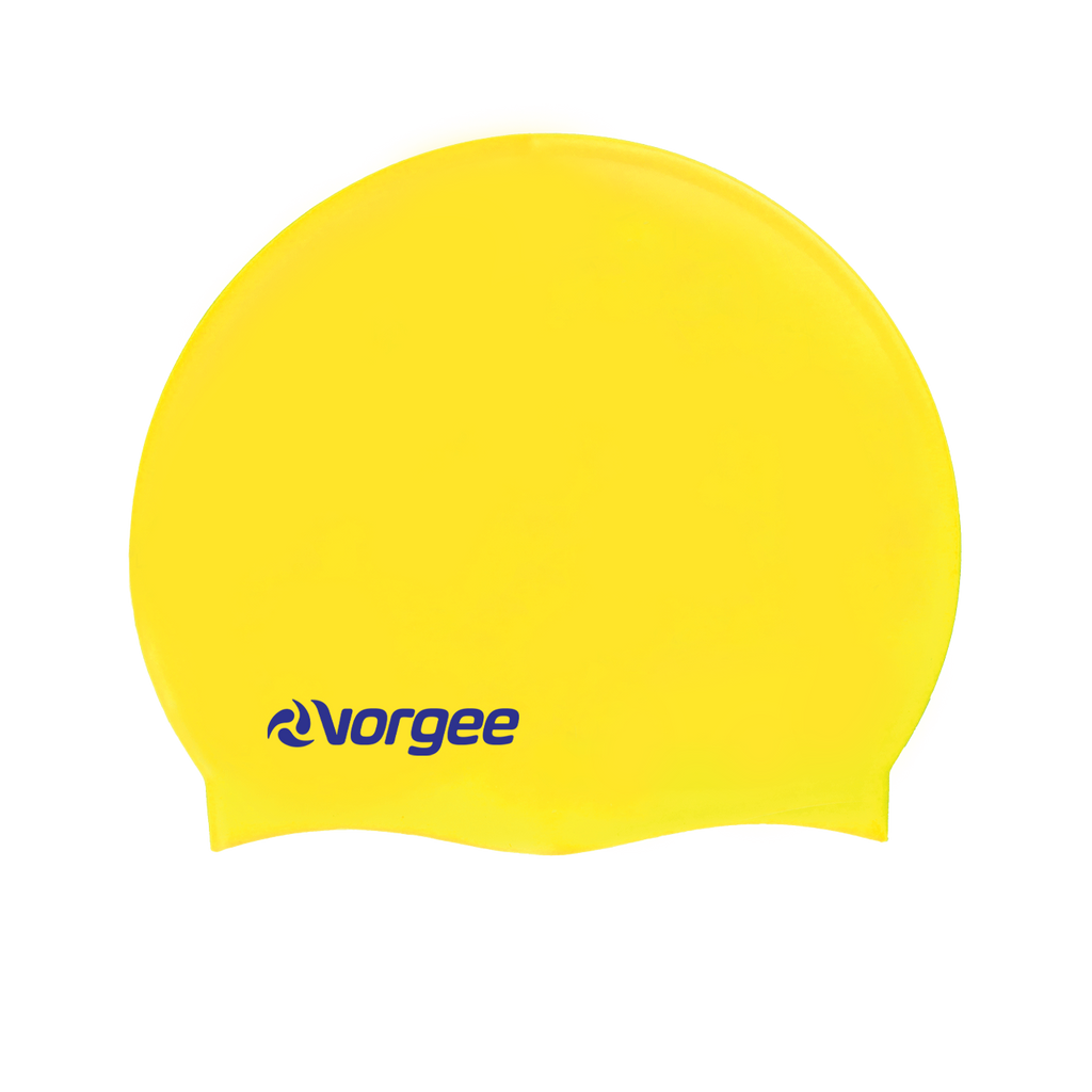 Classic silicone swimming cap in Yellow 