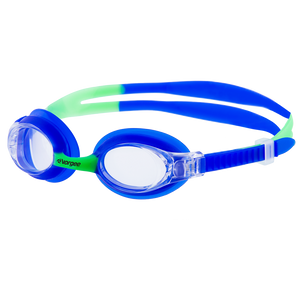 Dolphin Clear junior swimming goggle in Blue & Green
