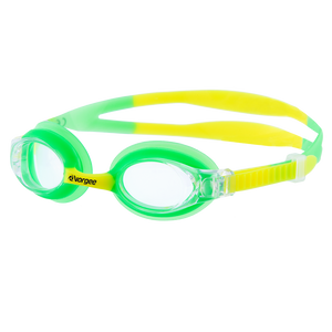 Dolphin Clear junior swimming goggle in Green & Yellow 