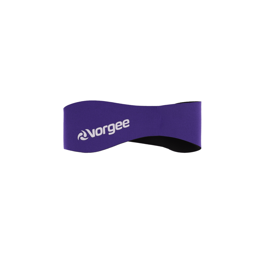 Ear Band in neoprene with velcro fastener in extra large size purple