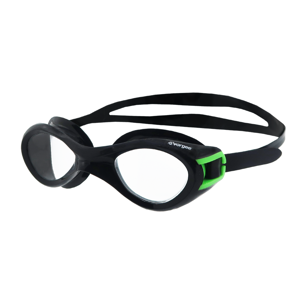Exceed Clear swimming goggle in Black & Fluro Green 