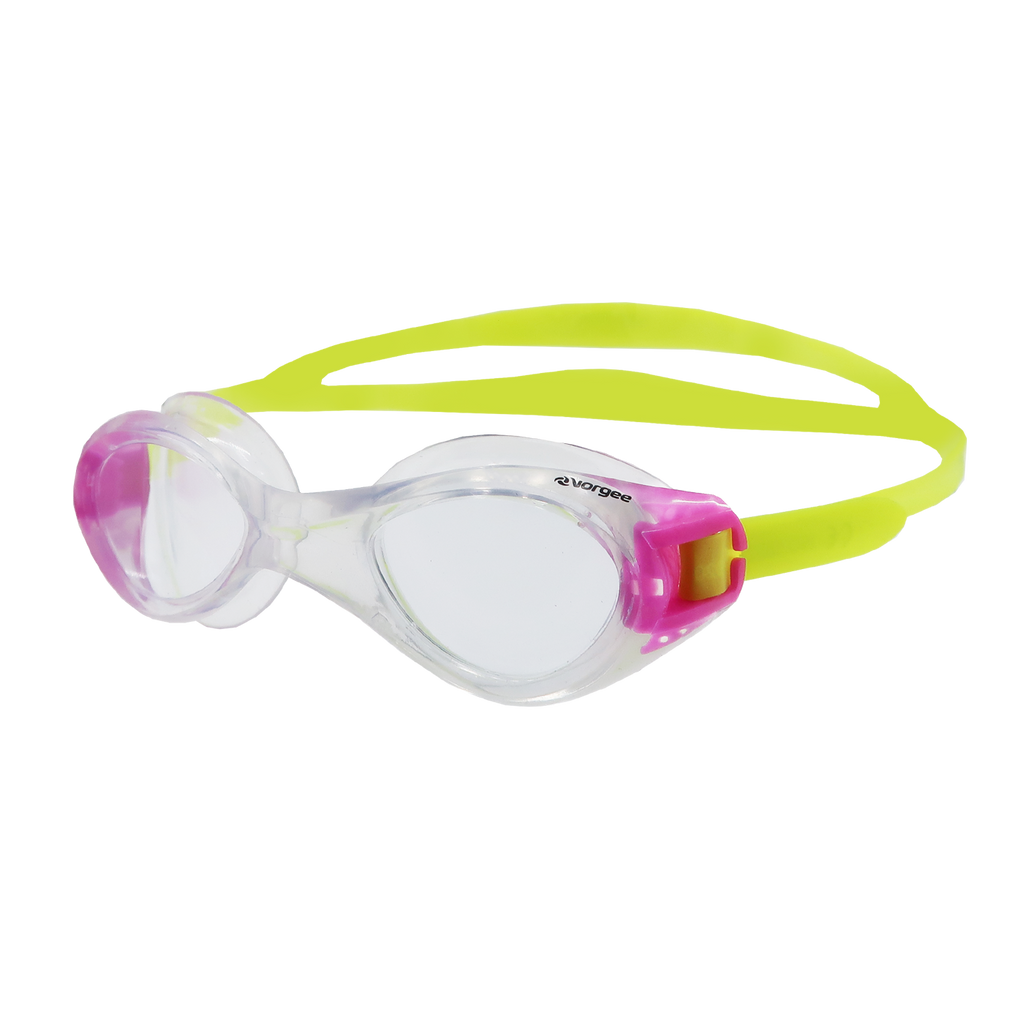 Exceed Clear swimming goggle in Clear, Pink & Lime Green 