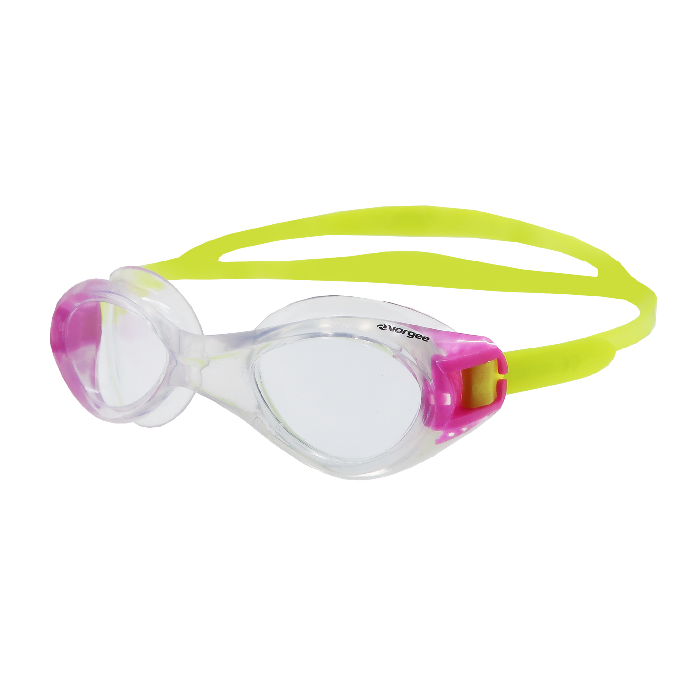 Exceed Clear swimming goggle in Clear, Pink & Lime Green 