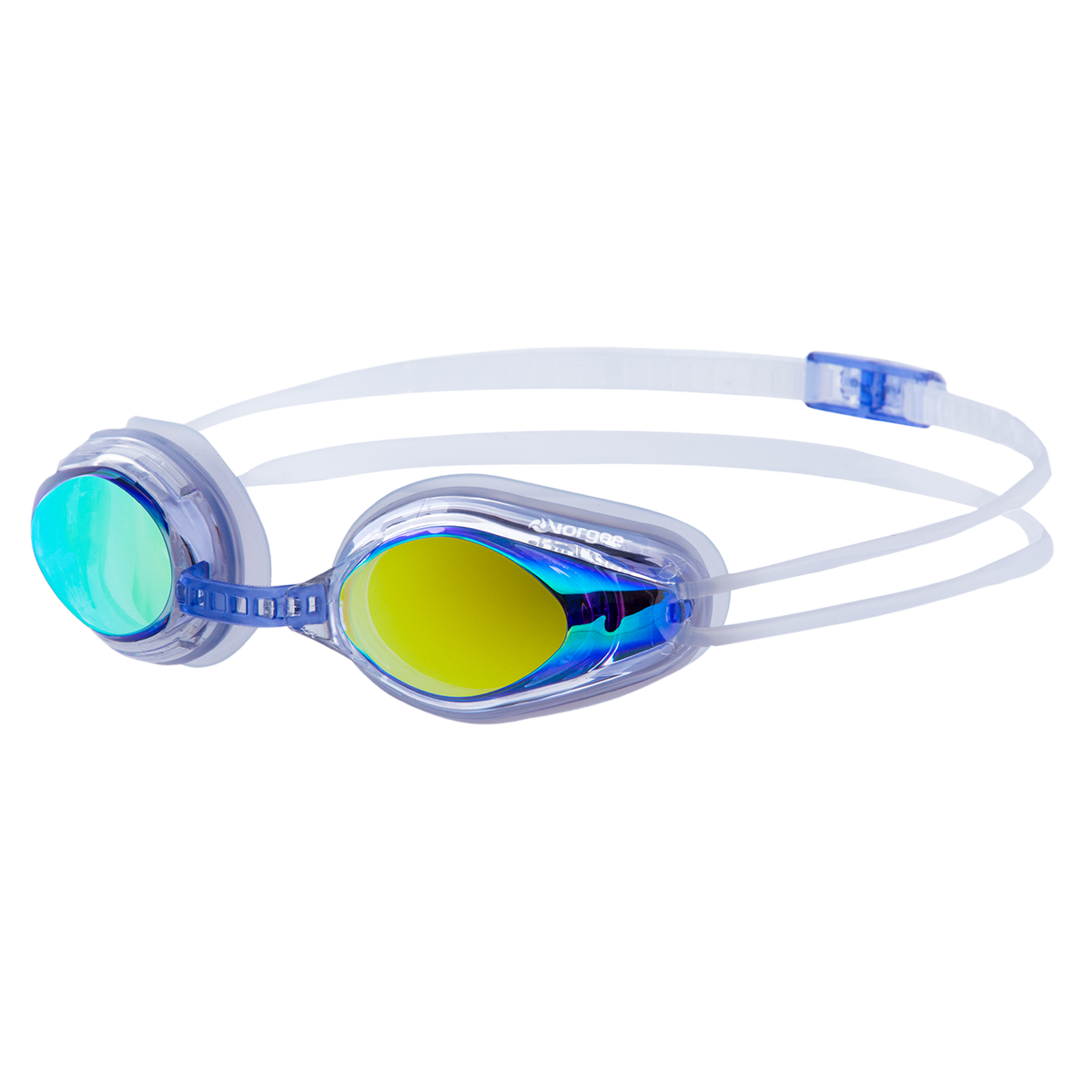 Pearl Mirror swimming goggle in Clear & Blue