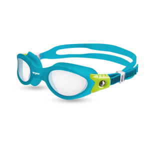 Vortech Clear swimming goggle in Blue & Green 
