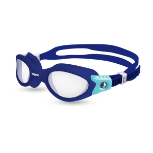 Vortech Clear swimming goggle in Navy & Blue 